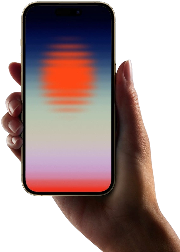 A hand holding a phone showing an Instagram Story ad